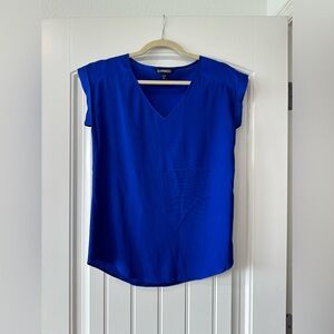 EXPRESS ROYAL BLUE BLOUSE XS